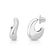 Brinco Argola Rodio Curvado Organico - BR04020579RHLS